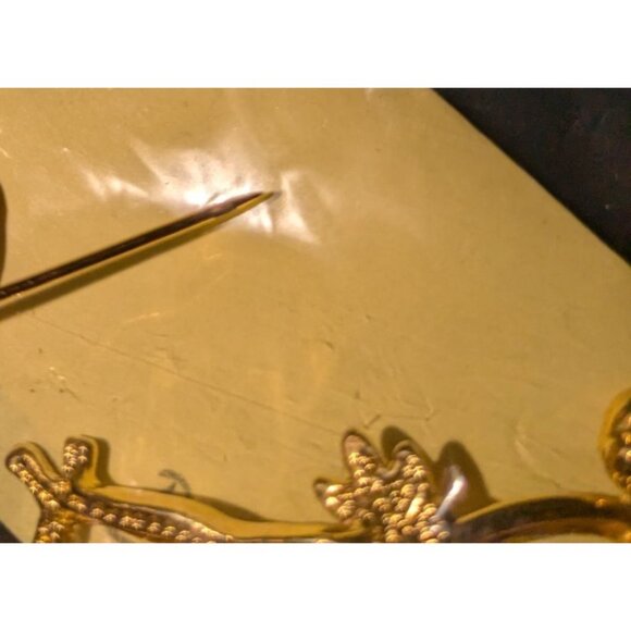 Gold-Tone Cat & Birdcage Pins Set Of 3 - Picture 5 of 7